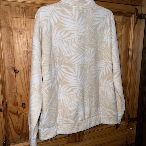 Roxy Polar Fleece Tapioca Palmy Days Pullover. Size Large. NWT - Picture 7 of 12